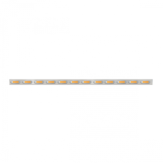 Stainless Steel 94 Inch Front Bumper Light Bar With Ultra Thin Spyder Y2K Marker Light