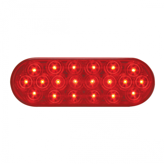 Red/Red 20 LED Oval Fleet Light