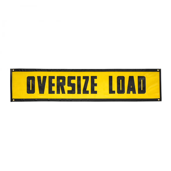 Yellow Mesh "Oversize Load" Sign 84" x 18"