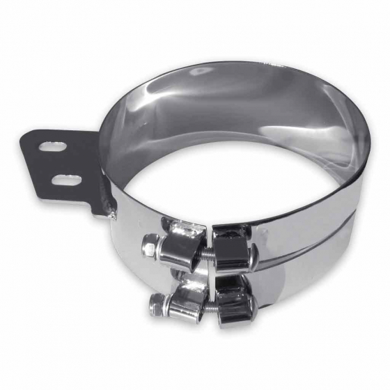 Trux 6" Chrome Stainless Steel Clamp Angled