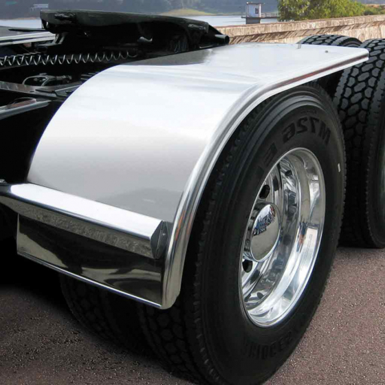 60 Inch Stainless Steel Half Fenders With Rolled Edge