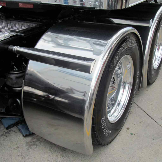 Stainless Steel Single Axle Fender Mounting Kit With Triangular Mounting Arms