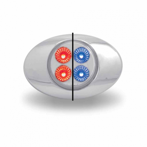 M3 Style Dual Red/Blue Marker 4 LED All in One Light