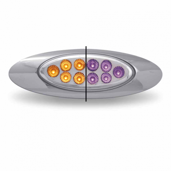 M1 Style Dual Amber/Purple Marker 10 LED All in One Light