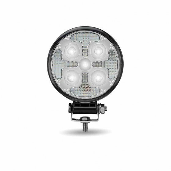 4 - 1/2 Inch Strobe Series Spot LED Work Lamp With Amber Strobe