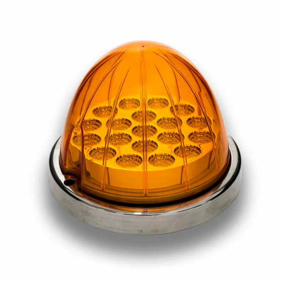 Amber LED With Amber Lens Clearance And Marker 19 LED Watermelon Light