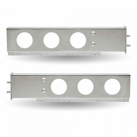 Stainless Steel Flat Top Mud Flap Hanger w/ Light Holes Only