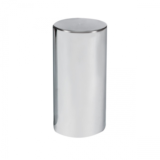 Chrome Plastic Cylinder Nut Cover 33mm x 4 1/4 Inch