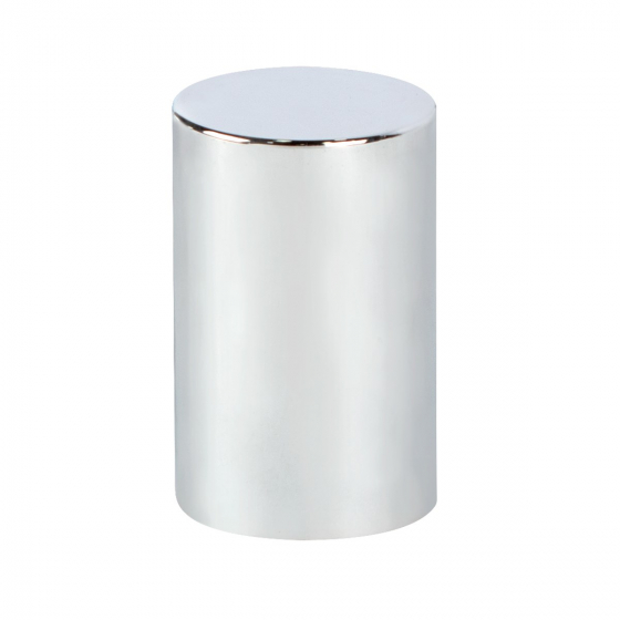 Chrome Plastic Cylinder Full Size Pick-Up Push- On Nut Cover