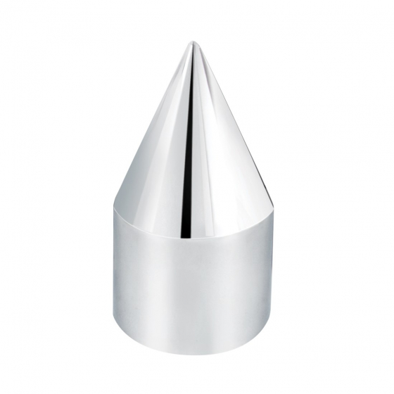 Chrome Plastic Spike Nut Cover Push On (UP10767B)15/16 Inch Dia x 2 1/2 Inch Height Sold Each