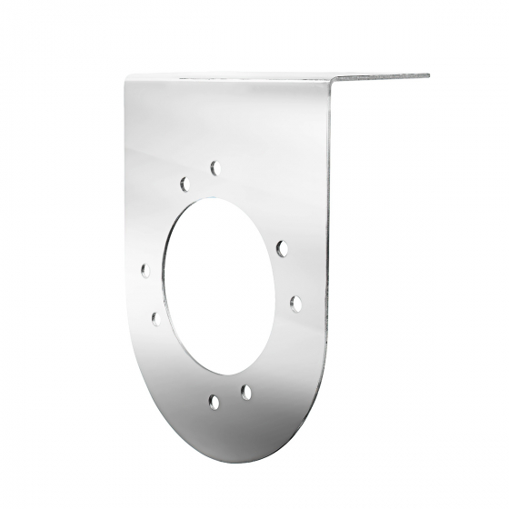 Stainless Light Bracket With One 3 Inch Light Cutout