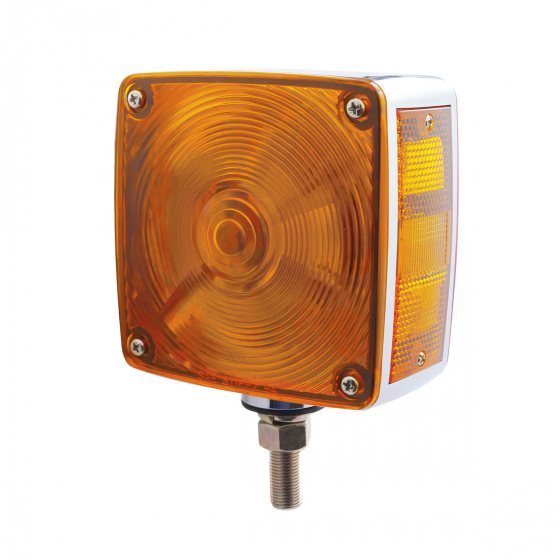 Square Double Face Turn Signal Light With Single Stud