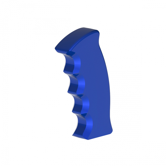 Thread-On Blue Pistol Grip Gearshift Knob