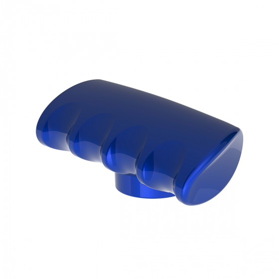 Thread-On Blue T-Shape Gearshift Knob