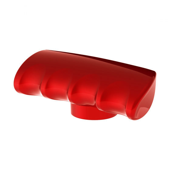 Thread-On Candy Red T-Shape Gearshift Knob