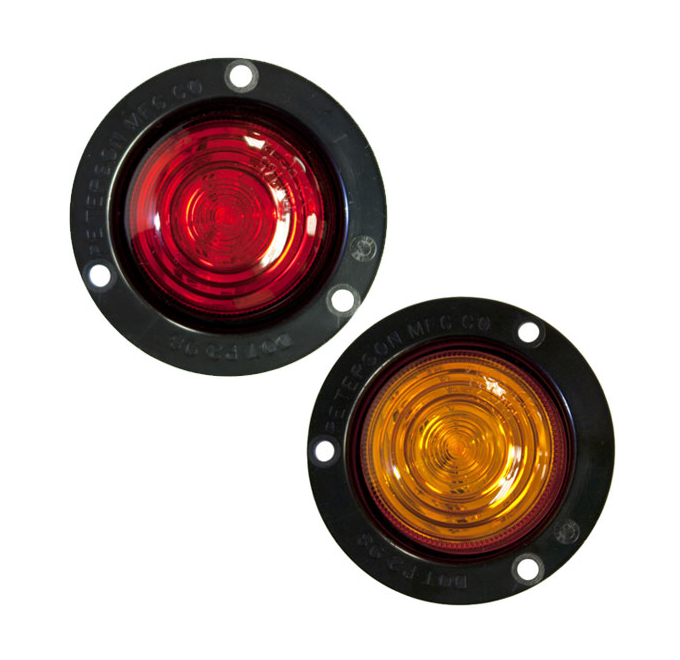 2-Inch LED Clearance & Side Marker Light - LumenX Flange Mount