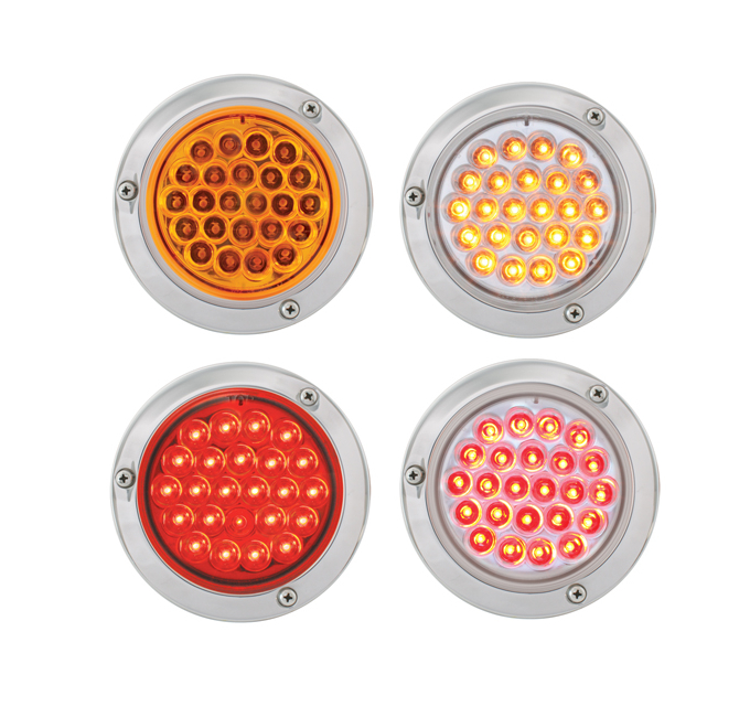Round Strobe Buy 4-Inch Round LED Strobe Light with Chrome Bezel - Big Rig