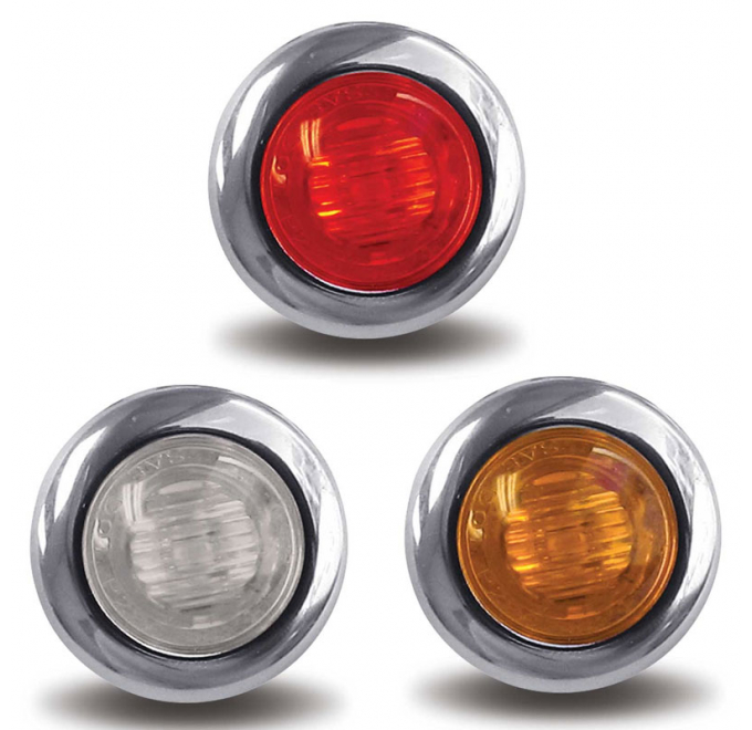 Buy Mini Button LED 3-Wire Lights - Big Rig Chrome Shop
