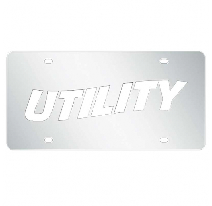 Buy Utility Trailer License Plate Tags | Big Rig Chrome Shop