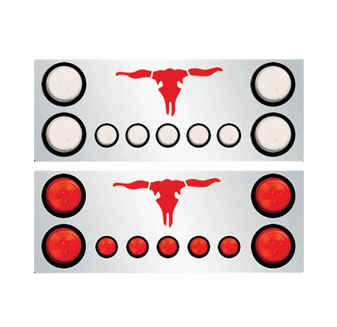 Buy Rear Frame Filler Panel with LEDs - Big Rig Chrome Shop