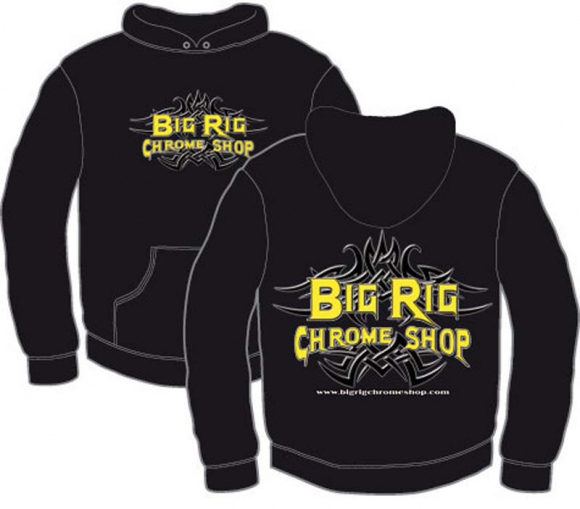 Big Rig Chrome Shop Hooded Sweatshirt - XX-Large - Grey - $29.99