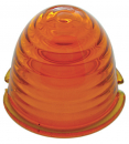 Amber Beehive Glass Marker Light Lens