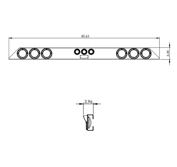 Light Bar for Iconic Metalgear Semi Truck Headache Rack