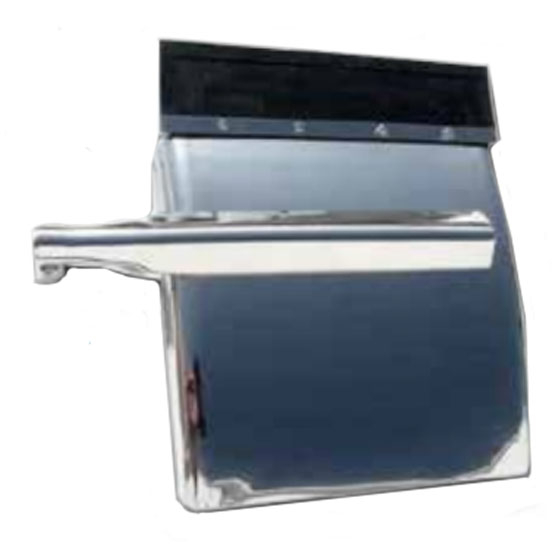 Chrome Fender Extension Mud Flap (Narrow) For Harley Sportster Dyna Softail FXST Front Fenders
