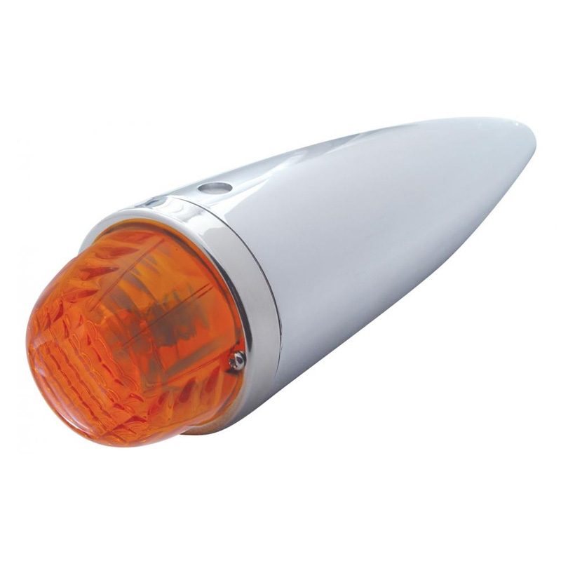 Grand General Chrome Die Cast Light With Watermelon Clear Lens - #78083 - LED Ready - 12V
