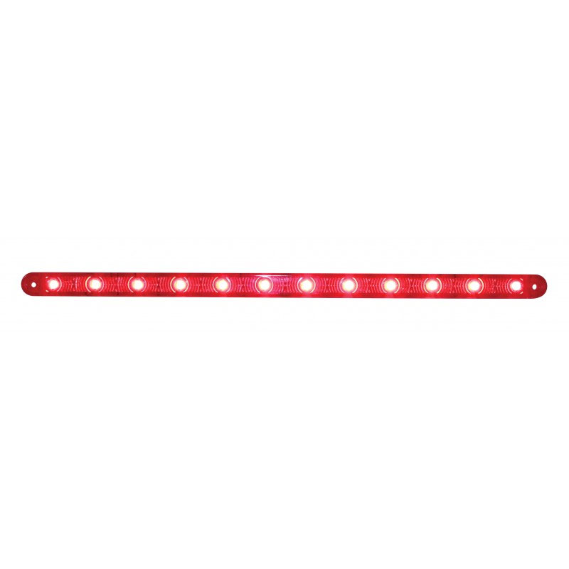 12" LED Ultra Slim Turn Signal Light Bar Big Rig Chrome Shop