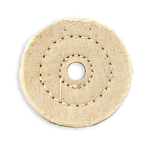BesQual Dental Lab Muslin Buff Wheels – 12-Piece, 4" X 40-Ply, White, For Lathe Polishing