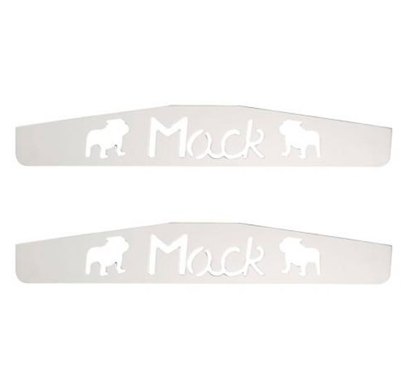 Chrome Mud Flap Weights With Welded Studs - 3 X 18 Inch, Set Of 2 - United Pacific 10412