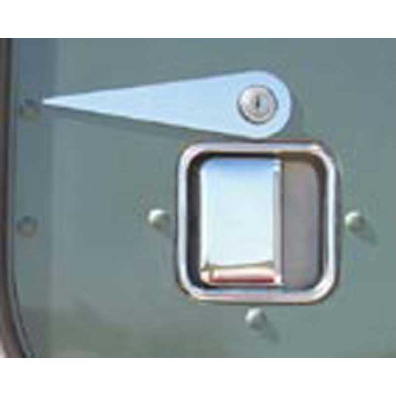Peterbilt 'Comet' Key Hole Trim: Stainless Steel Hood Trim 379