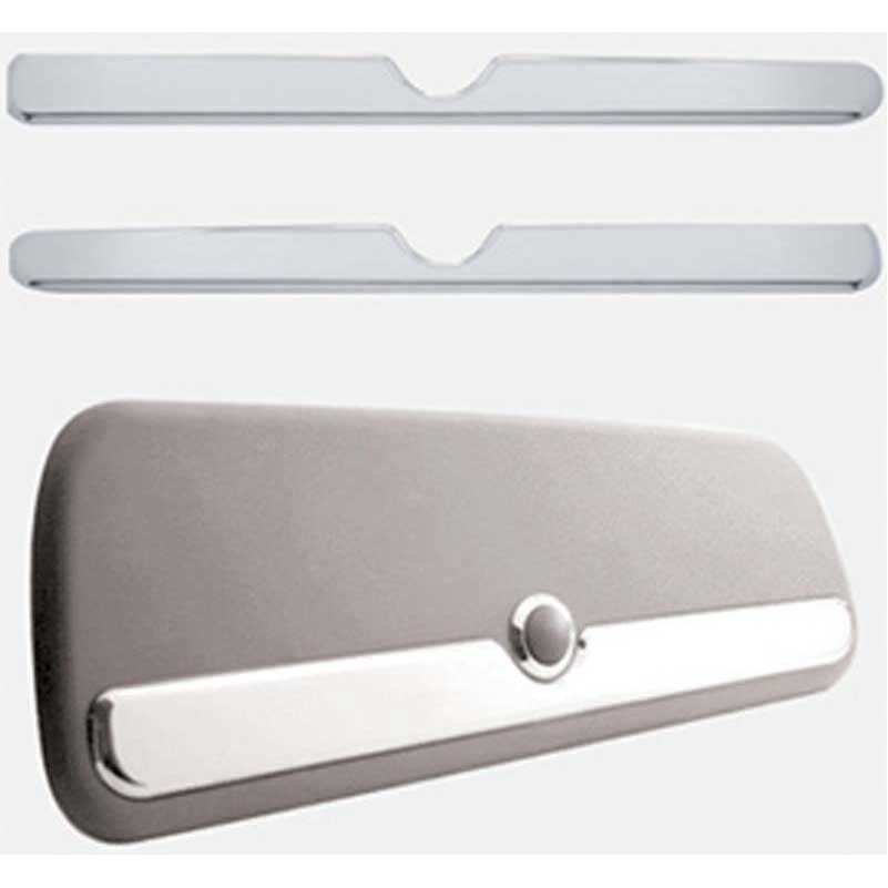 2006+ Peterbilt Upper Storage Door Trims - Big Rig Chrome Shop