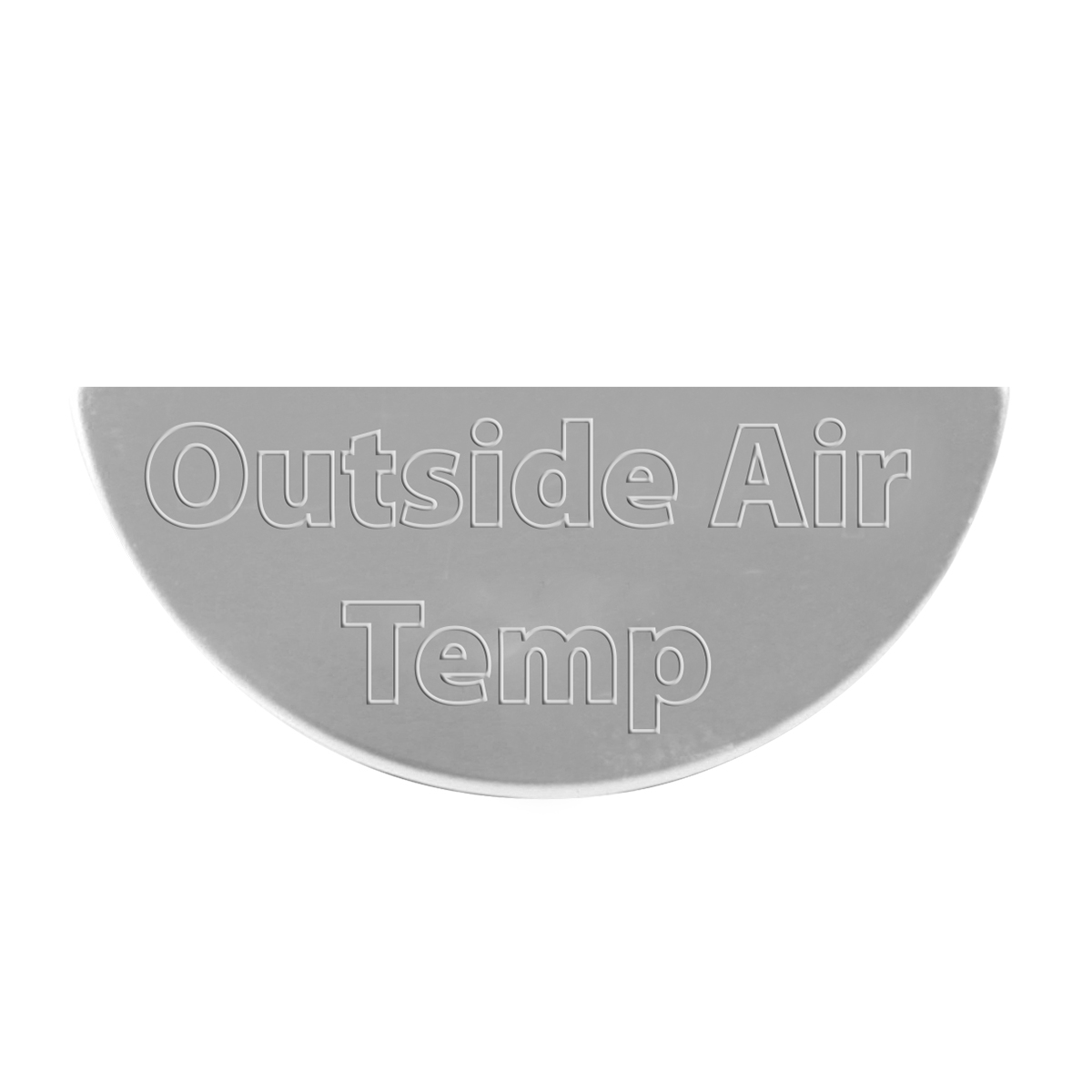 Kenworth Outside Air Temperature Gauge Emblem Big Rig Chrome