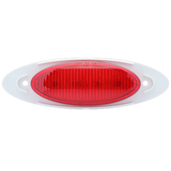 4 LED Red M1 Marker And Clearance Light With .180 Male Bullet Plugs
