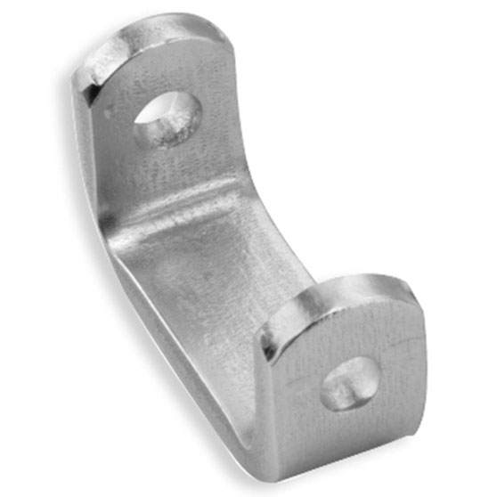 Weld-On Zinc-Plated Steel Notched Hinge Butt with .51 Inch Hole Diameter