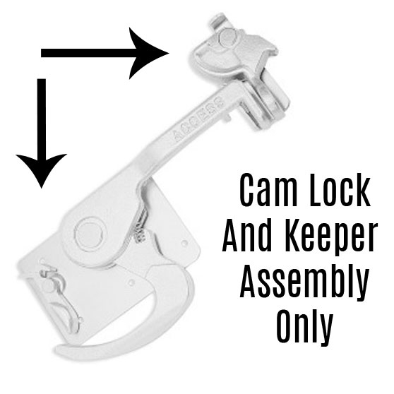 Maximum Strength Steel Lock Assembly for Recessed 1 Inch Roller Doors - Durable and Secure