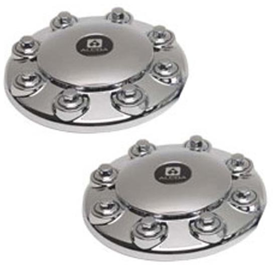 Alcoa Pair Of Front Hub Cover Kits For 33mm Hex Flange Nuts