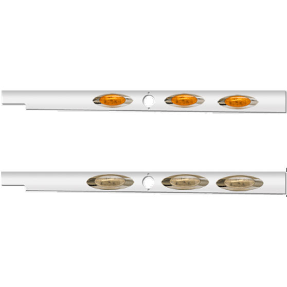 Peterbilt 579 Cab Panels With Heater Plug Holes And 3 Elite Style LEDs