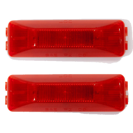 Piranha 4 Diode LED Red Side Marker And Clearance Light 