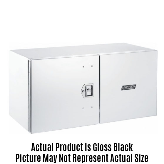 ProTech Gloss Black Steel 18 Inch High By 24 Inch Deep Driver's Side Double Door Tool Boxes