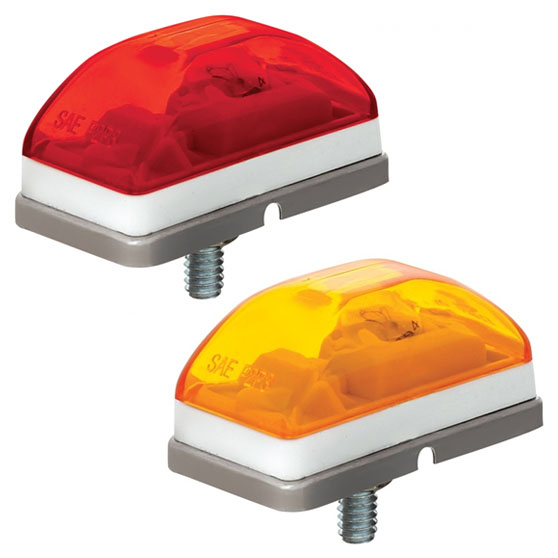 Rectangular Clearance And Marker Lights With Stud Mount