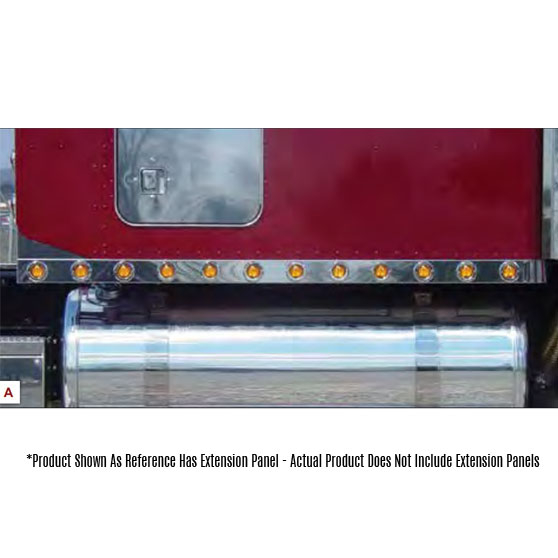 Peterbilt 379, 388 And 389 Unibilt Ultracab 2008 Through 2010 70 Inch Sleeper Panels Without Extension Panel And With Lights