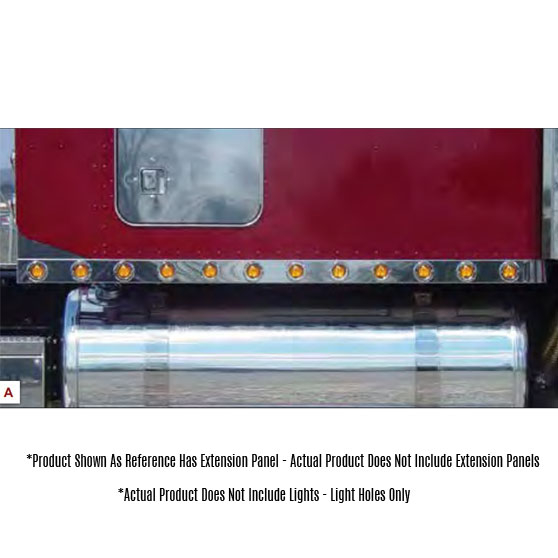 Peterbilt 379, 388 And 389 Unibilt Ultracab 2008 Through 2010 70 Inch Sleeper Panels Without Extension Panel Without Lights