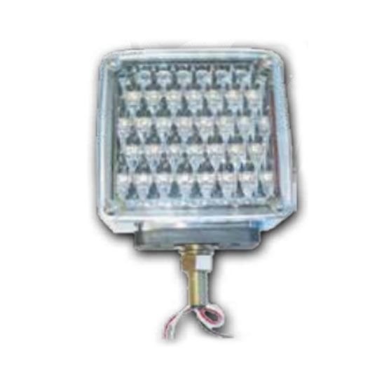 Amber LED Double Faced Square Light with Side Marker and Amber Lens