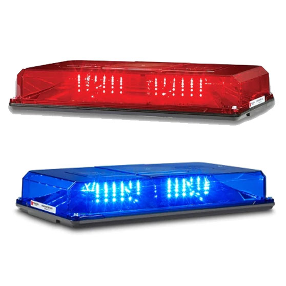 HighLighter LED Mini-Light Bar With Colored Dome And Permanent Mount