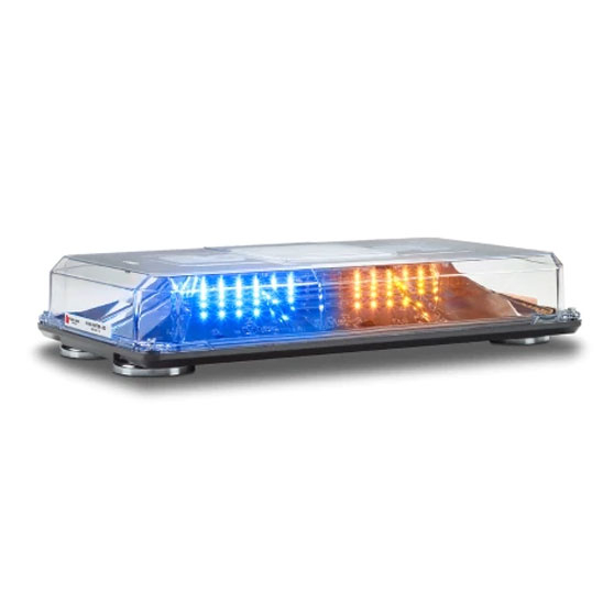 HighLighter Amber And Blue LED Pro Mini-Light Bar With Magnet Mount