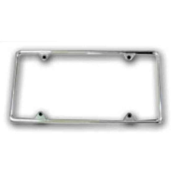 Chrome 4 Hole Thin License Plate Frame