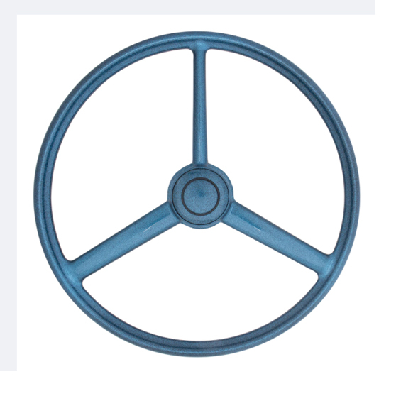 20 Inch Retro Blue Sparkle 3 Spoke Steering Wheel